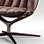 Walter Knoll Healey Lounge Armchair 3D model small image 3