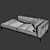 Elegant Walter Knoll Sofa 3D model small image 3