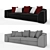 Modern Smania Edward Sofa 3D model small image 1