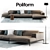 Modern Poliform Park Sofa Set 3D model small image 1