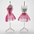 Elegant Danseuse Pink/White Mannequin 3D model small image 1