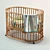 Convertible Moon Bed - Space-Saving Cot Transformer 3D model small image 1