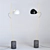 Sleek Fenta Desk Lamp 3D model small image 1