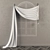 Product Title: Asymmetrical Curtain with Counterweight 3D model small image 1
