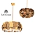 Golden Plate Chandelier 4-Light 3D model small image 1