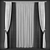 Elegant Window Curtains 3D model small image 1