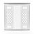 Classic Mirror-Faceted Wardrobe 3D model small image 2