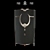 Luxury Noir Leather-Inlaid Wardrobe 3D model small image 1