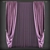 Classic Elegance: Timeless Curtains 3D model small image 1