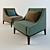 Domingo Salotti Sikka Chair: Modern & Stylish Armchair 3D model small image 2