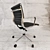 ErgoLeather Office Chair 3D model small image 2