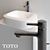 TOTO MH Washbasin: Elegant and Durable 3D model small image 1