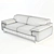 Italian Leather Sofa: Oregon II 3D model small image 2