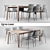 Ligne Roset Forest Spirit Table & Ettoriano Chair Set 3D model small image 1
