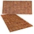 Lozenges Leather Rug - 1.2m x 2.4m, 135k Polys 3D model small image 1