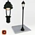 Urban Pathway Streetlamp Set 3D model small image 1