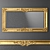 Baroque Gold Mirror: Luxury Wall Decor 3D model small image 1