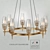 Bronze 8-Light Chandelier 3D model small image 1
