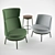 Modern Pod Chairs & Bar Stool 3D model small image 1