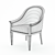 Fairfield Mesh Armchair 3D model small image 3