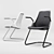 Elegant Sayl Side Chair: Modern Design 3D model small image 1
