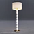 Modern Faceted Glass Floor Lamp 3D model small image 1