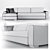 Costabella Emmi Sofa: Realistic 3D Scan 3D model small image 3