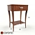 Elegant Cherry Wood Nightstand 3D model small image 1