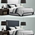 Luxury Wallace Upholstered Bed 3D model small image 3
