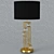 Modern Style Gold Metal and Glass Lamp 3D model small image 1