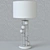 Modern Style Gold Metal and Glass Lamp 3D model small image 3