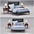 James Harrison Bedroom Set 3D model small image 1