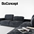 Adjustable Backrest Corner Sofa with Storage - Hampton BoConcept 3D model small image 2