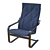 IKEA Poeng: Timeless Comfort for Your Home 3D model small image 1