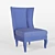 Elegant Bethany High Back Chair 3D model small image 3