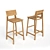 Modern N4 Bar Chair 3D model small image 1