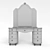 SIGNORINI & COCO Ambra Vanity Table with Mirror 3D model small image 3