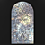 Elegant Arch Stained Glass 3D model small image 1