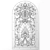 Elegant Arch Stained Glass 3D model small image 2