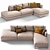 Elegant Reversi Sofa: Molteni & C 3D model small image 2