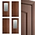 Title: Radial Collection: Massivstyle Solid Wood Door 3D model small image 1