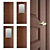 Radial Collection: Solid Wood Interior Door 3D model small image 1