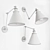 Romatti Lost Wall Light: Adjustable Pendant with Rotating Lampshade 3D model small image 3