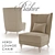 Baker - Verdi Lounge Chair: Stylish and Comfortable 3D model small image 1