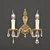 Elegant Wall Sconce: Riperlamp Roma 3D model small image 1