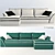 Luxurious Nieri Sofa by Zlatamebel 3D model small image 1