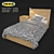 IKEA Malm Bed Set 3D model small image 1