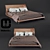 Italian Made Molteni&C Bed 3D model small image 1