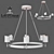 Industrial Style Black Chandelier 3D model small image 3
