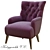 Elegant Maisie Armchair - Comfort Elevated 3D model small image 1